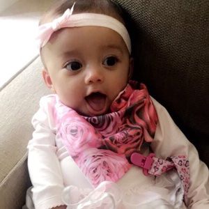 Rose baby bib!